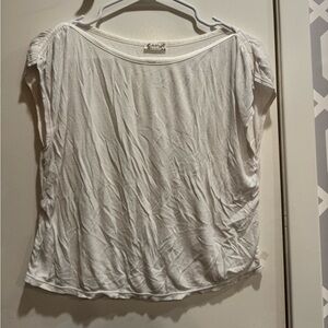 XL Free People White Baby Tee
